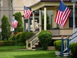 Flags on houses_2