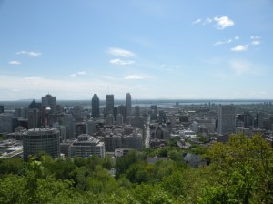 Vista da cidade de Montreal do Mont Royal