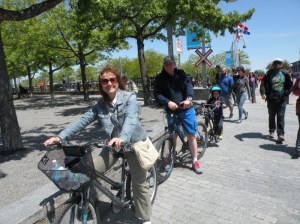 Bikes- ótima opção para passear pela região do Porto de Montreal.